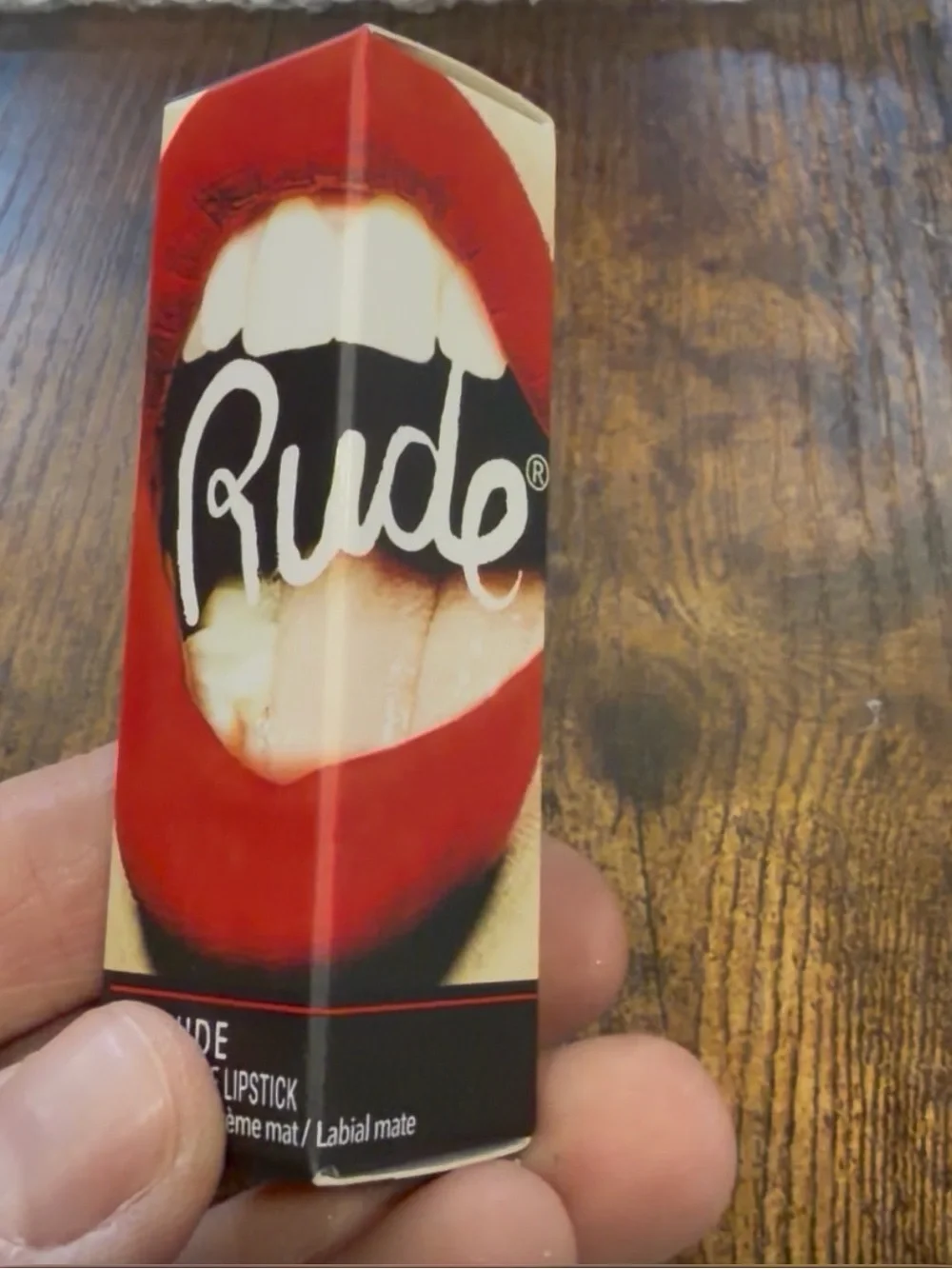 RUDE NAUGHTY Matte Lipstick — Warm Peachy Nude